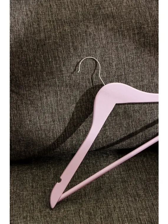 Вешалка деревянная для одежды SAVANNA «Тэри», 44,5×23×1,2 см, цвет сиреневый