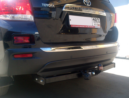 Фаркоп на TOYOTA HIGHLANDER (2010-2014) (без электрики, паспорт/сертификат в комплекте) Автос.TY 38