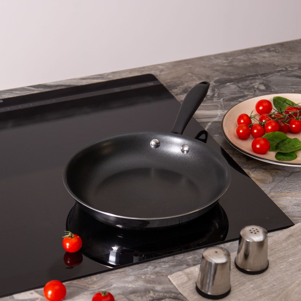 СКОВОРОДА C АНТИПРИГАРНЫМ ПОКРЫТИЕМ "IRON CHEF" AGNESS 22*4.4CM ТЕХНОЛОГИЯ 3-PLY, НЕРЖ.СТАЛЬ 18/10