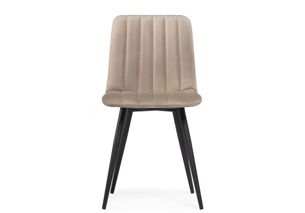 Стул на металлокаркасе Дани бежевый / черный