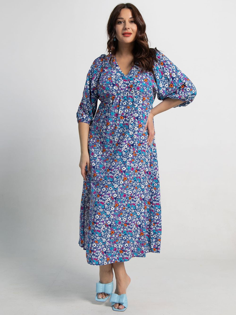 Платье Неповторимая (голубое) П15501-34М LT Collection