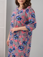 Халат Хф-362/серый-голубойпион