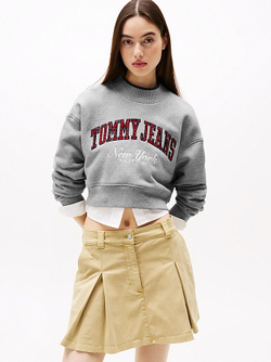 Толстовка женская TOMMY JEANS TJW CROP CNECK COLLA