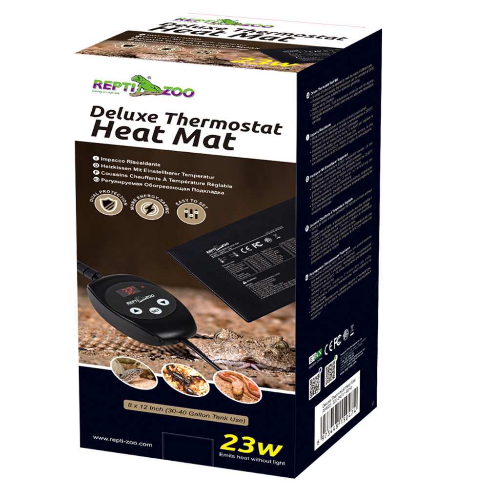 Коврик греющий с терморегулятором AHM23, 23Вт, 200*300мм, Repti-Zoo