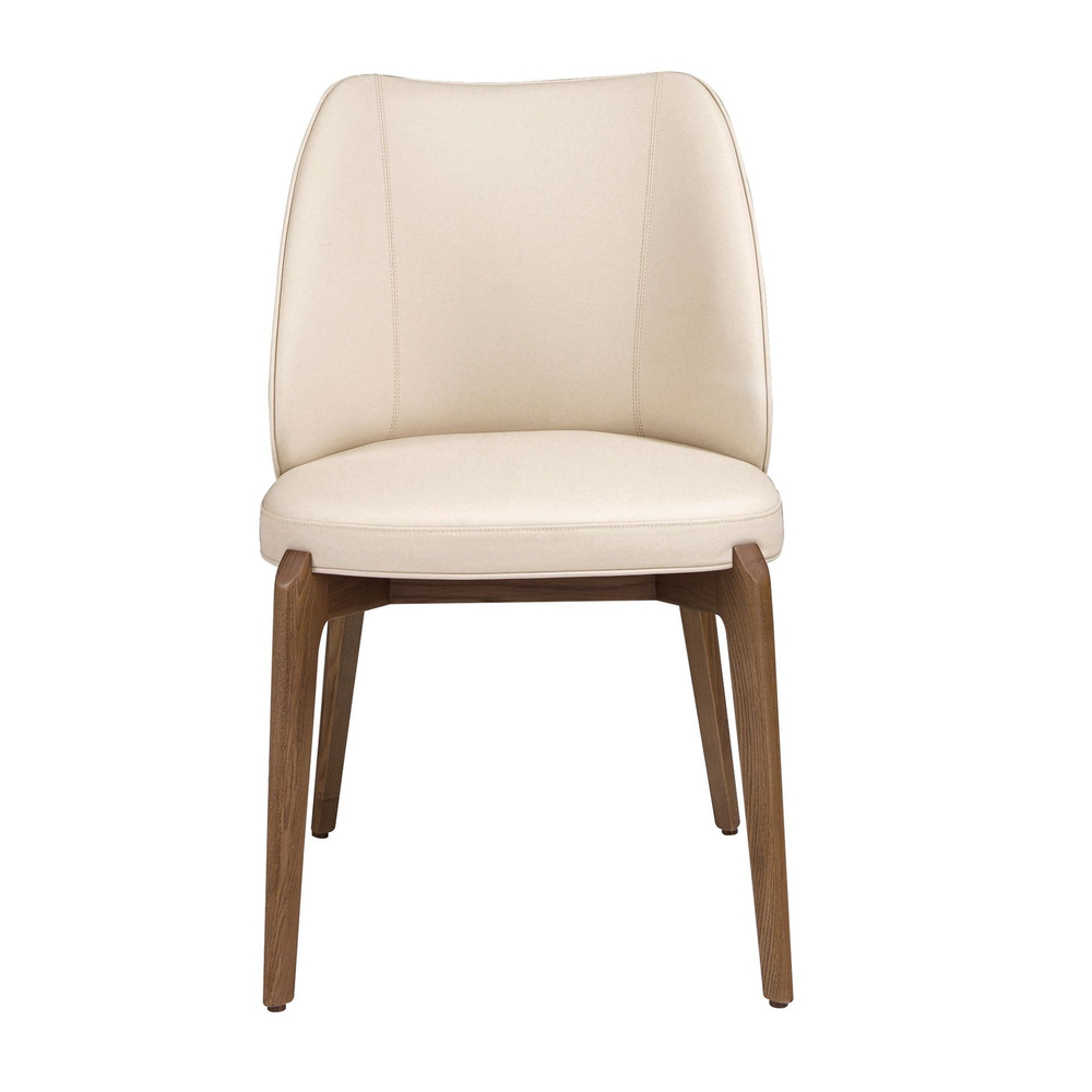 Стул 4207 из кремовой экокожи