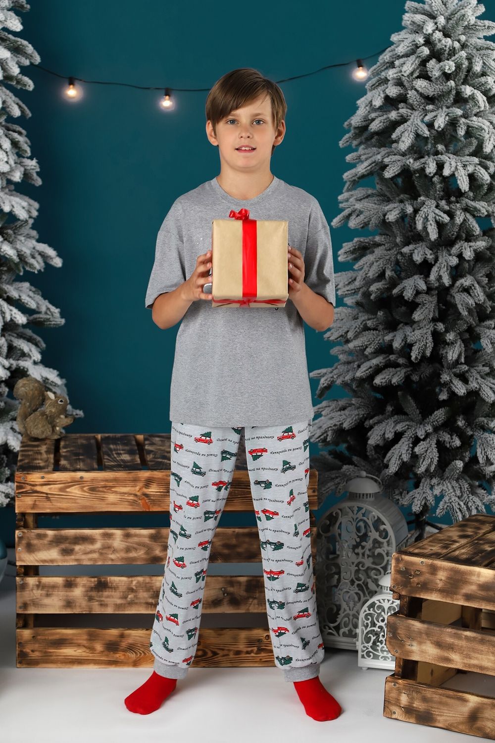 Костюм для мальчика Каникулы-2.2 Виотекс СЕРЫЙ МЕЛАНЖ