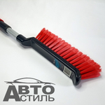 Скребок+щетка для снега 57-70см Black&Blue ТЕЛЕСКОП мягкая ручка ВВ1005 (47547)