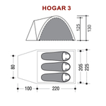Палатка трехместная Indiana Hogar