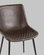 Стул Деймон экокожа коричневый