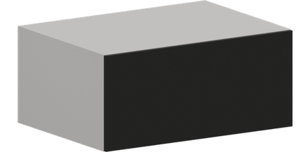 Кухня Модуль ШВГ 810 Вотан / Черный матовый