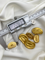 Пуговицы золотистые Скиапар. "Губы"