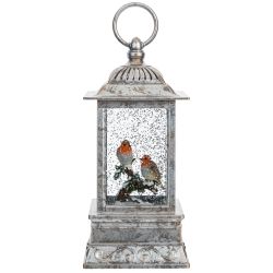 GAEM Изделие декоративное "Фонарь" (подсвет, вьюга, 3хАА н/п), L10 W10 H27 см
