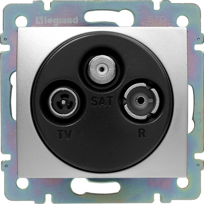 Розетка TV-FM-SAT оконечная - алюминий Valena Classic LEGRAND