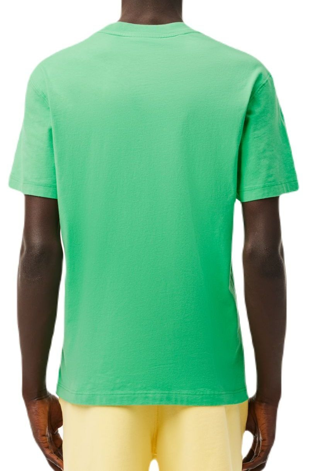 Мужская теннисная футболка Lacoste Washed Effect Tennis Print T-Shirt - green