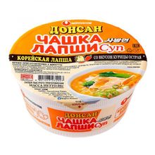 Лапша быстрого приготовления со вкусом острой курицы Донсан Nongshim 86 г, 5 шт