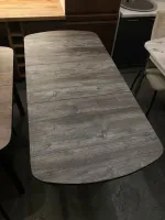 Стол пластик 1100*700 (подстолье прямое раздвижное венге)