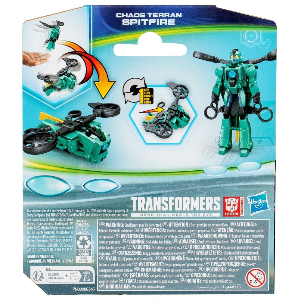 Hasbro Transformers EarthSpark/ Фигурка Chaos Terran Spitfire/ артикул F6229 F8663 / GTIN 5010996195685