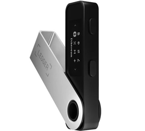 Аппаратный криптовалютный кошелёк Ledger Nano X, Черный | Black