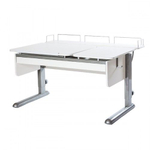 Растущая парта Астек Твин-2 с фронтовой приставкой и выдвижным ящиком (1150×850 мм)