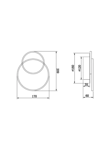 Настенный светильник (бра) FR10025WL-L10W Сиала / Siala 10 Вт LED Freya fr10025wl-l10w