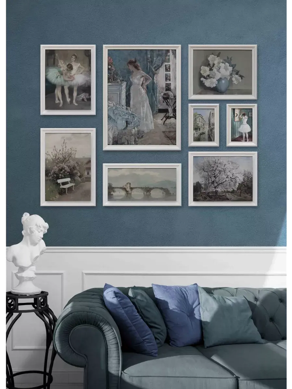 Картины на стену интерьерные на холсте 8 шт