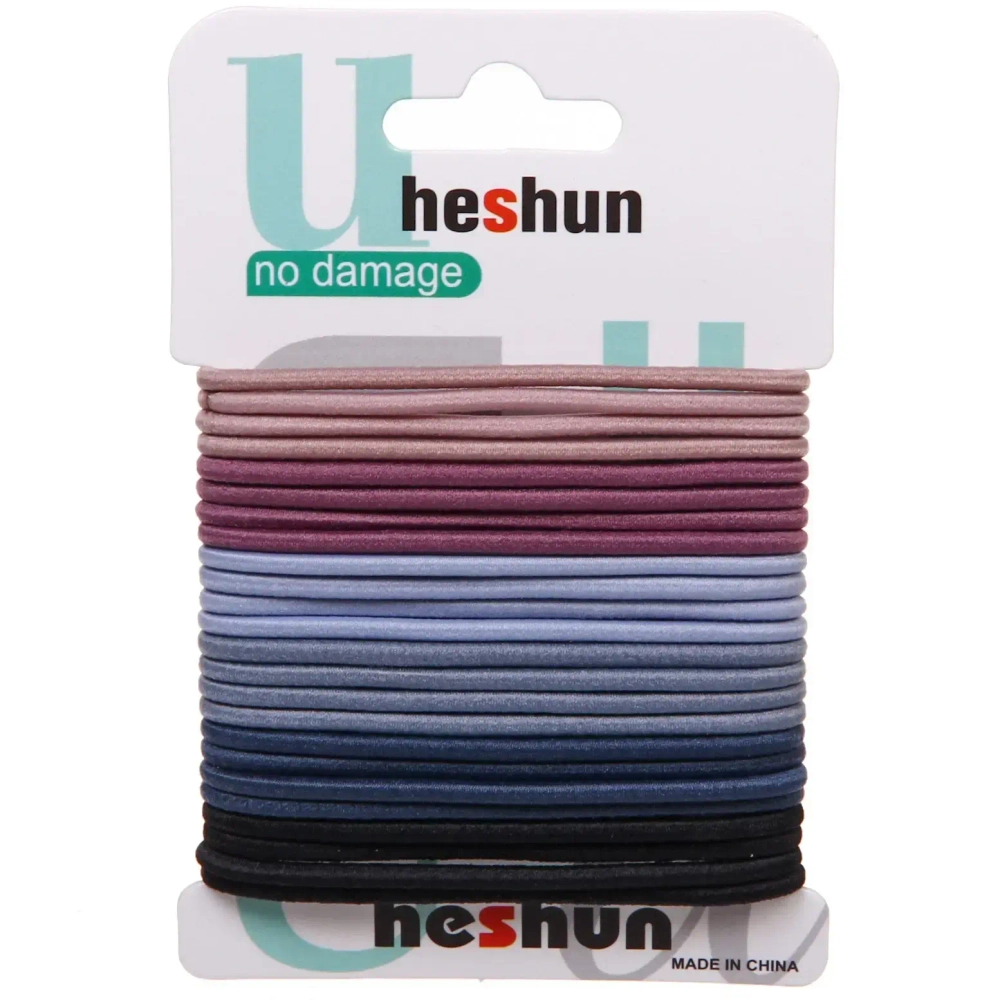 Резинки для волос 24шт на блистере «Your Style», однотонные, d-4,6см●