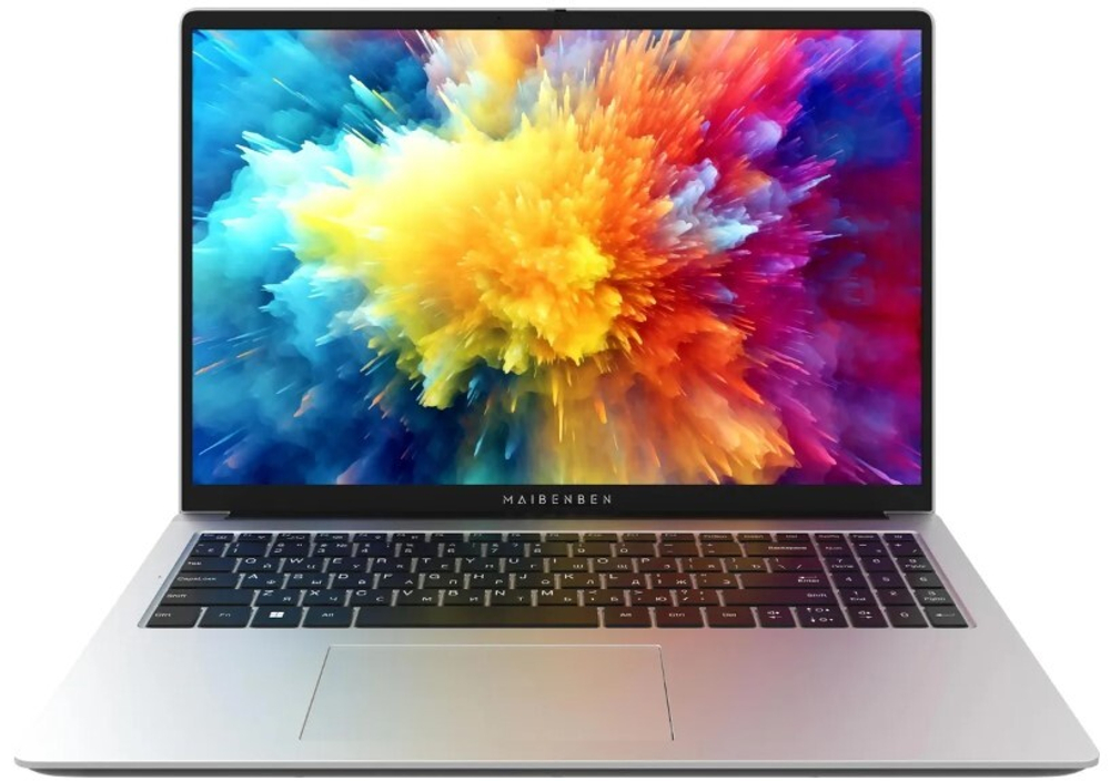 Ноутбук  Maibenben M653 16 ", Ryzen 3, 8 Гб RAM, 512 Гб SSD, Radeon Graphics, Серебристый