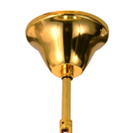 Люстра подвесная 8x40Вт Е14, металл/хрусталь, золото/прозрачный