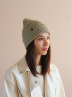 Шапка вязаная весенняя/осенняя МУЛА (Хакки)