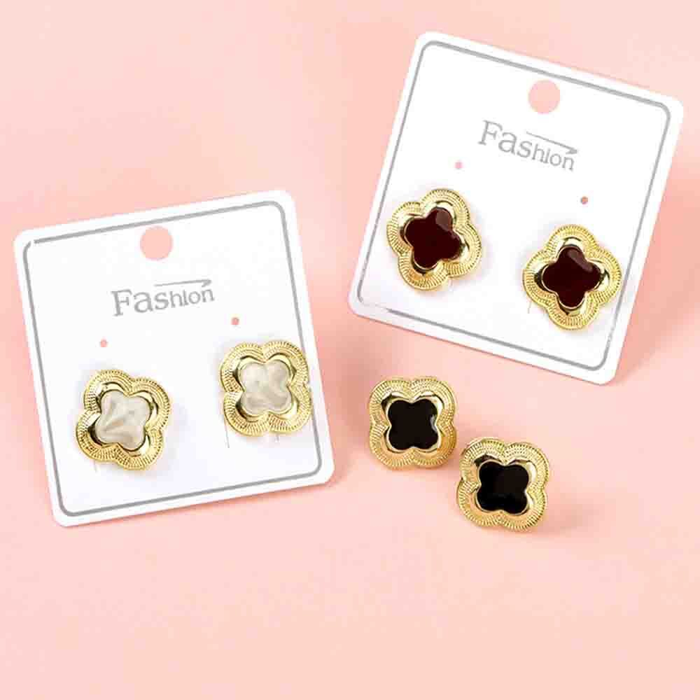 Серьги Клевер