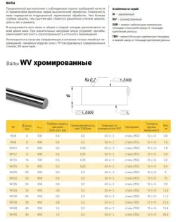 Вал прецизионный хромированный WV12 L50 см TECHNIX