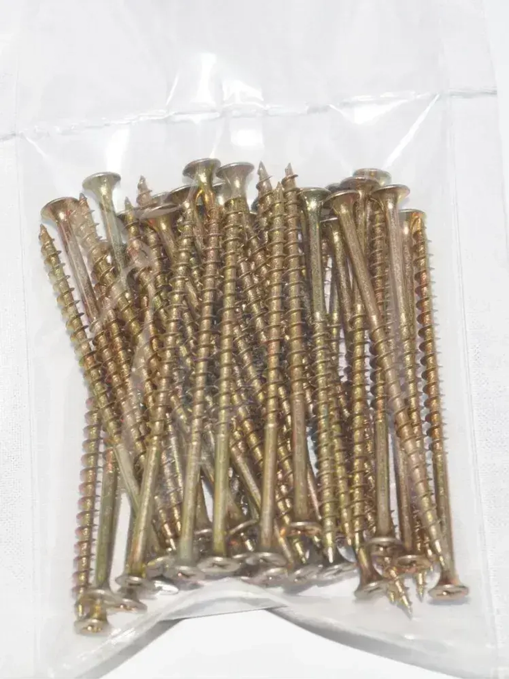 Саморез по дереву 4.2х76 мм желтый, 50шт.