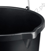 ЗУБР 20 л, высокопрочное с носиком, Строительное пластиковое ведро, МАСТЕР (06093-20)