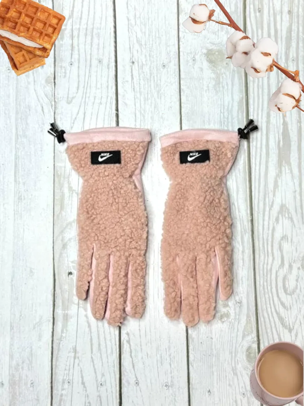 перчатки флисовые сенсорные теплые Nike
