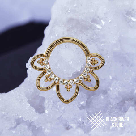 Кликер Lyra Crystal PVD Yellow 1.2мм