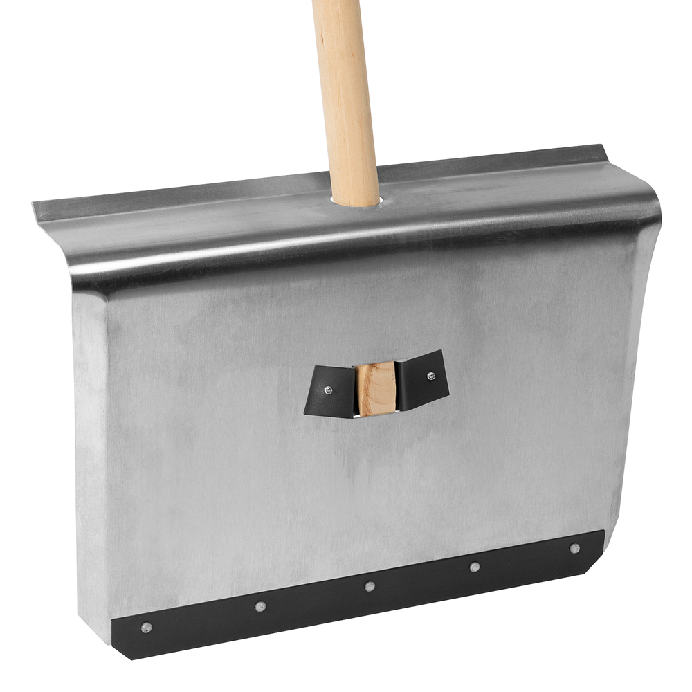 Лопата для уборки снега тротуарная, алюминиевая,500х400х1420мм, деревянный черенок, Россия Сибртех