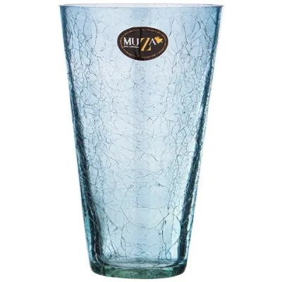 ВАЗА КОНУС CRACLE BLUE ВЫСОТА 24СМ