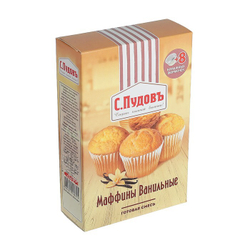 Маффины ванильные С. Пудовъ, картон ритейл, 250 г