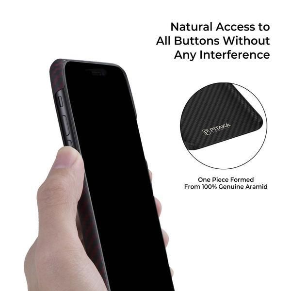 Чехол Pitaka MagEZ Case для Apple iPhone 11 (Black/Red Twill)