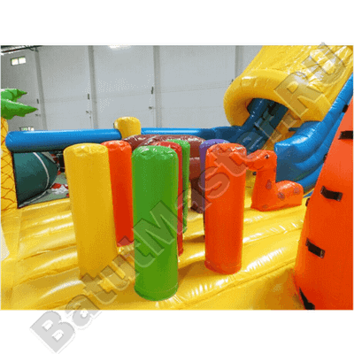 Коммерческий надувной батут "Слоник со скалодромом 2"