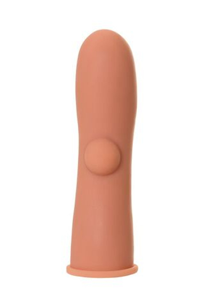 Насадка на фаллос с имитацией пирсинга Extreme Sleeve 001 S-size - 12,7 см. (Цвет: телесный)