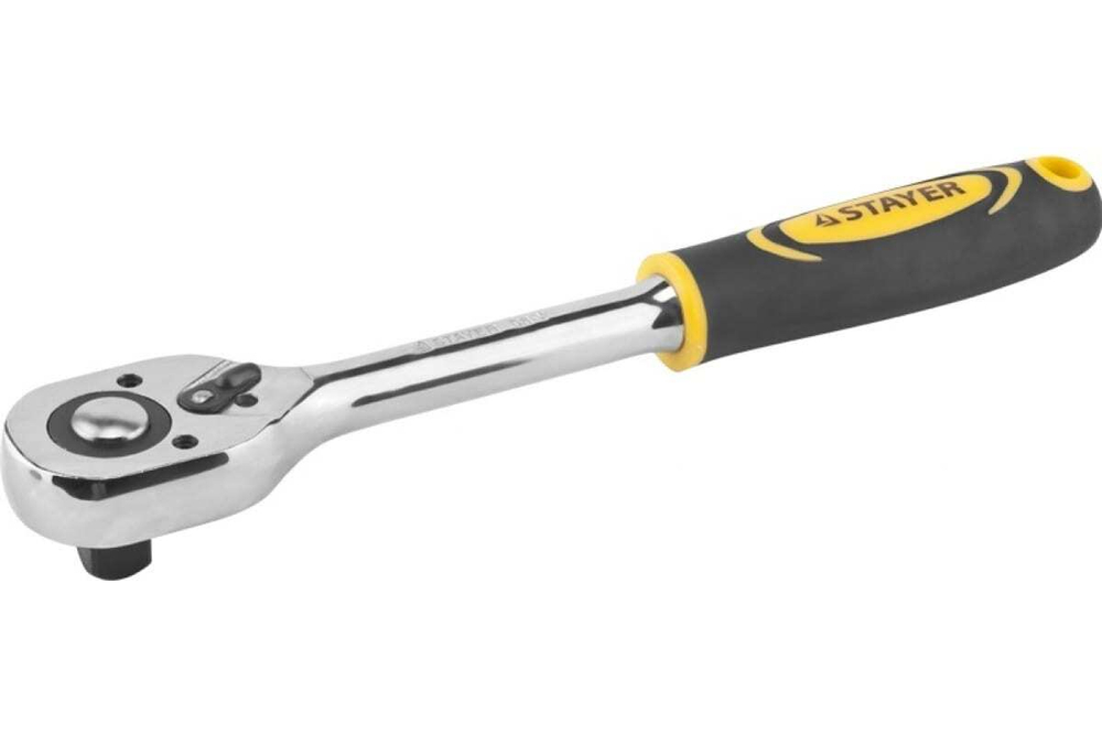 Трещотка для торцовых головок STAYER PROFI Сr-V сталь, 45 зубцов, 1/4" 27786-1/4
