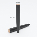 Опора мебельная IDDIS Optima Home, 2 шт, массив березы, 30 см, черный, OPH30B1i96