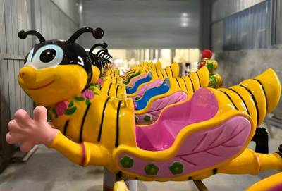 Электрическая Аттракцион карусель «В гостях у пчёлки», 8×8×4 м