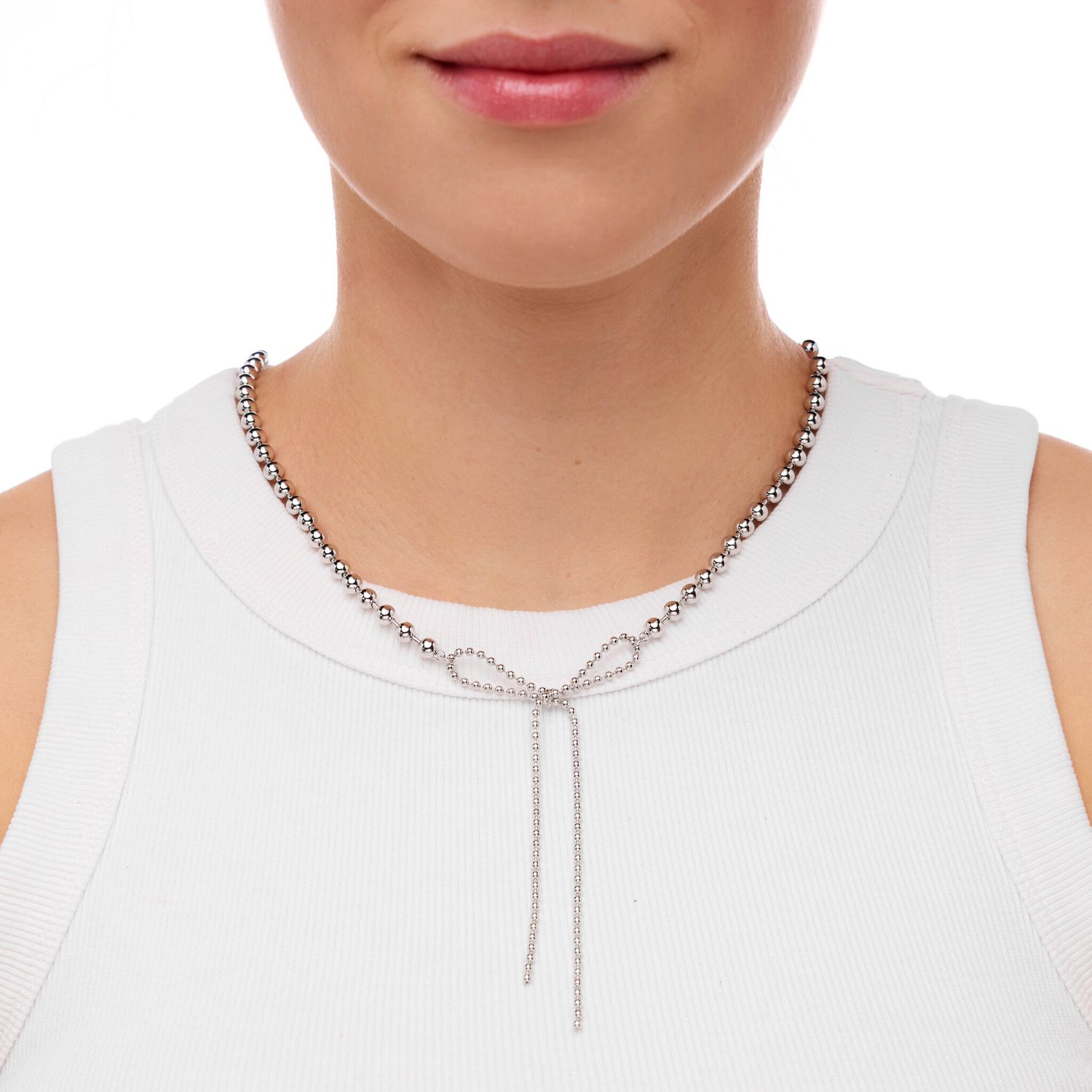Колье Ball Bow Chain Necklace