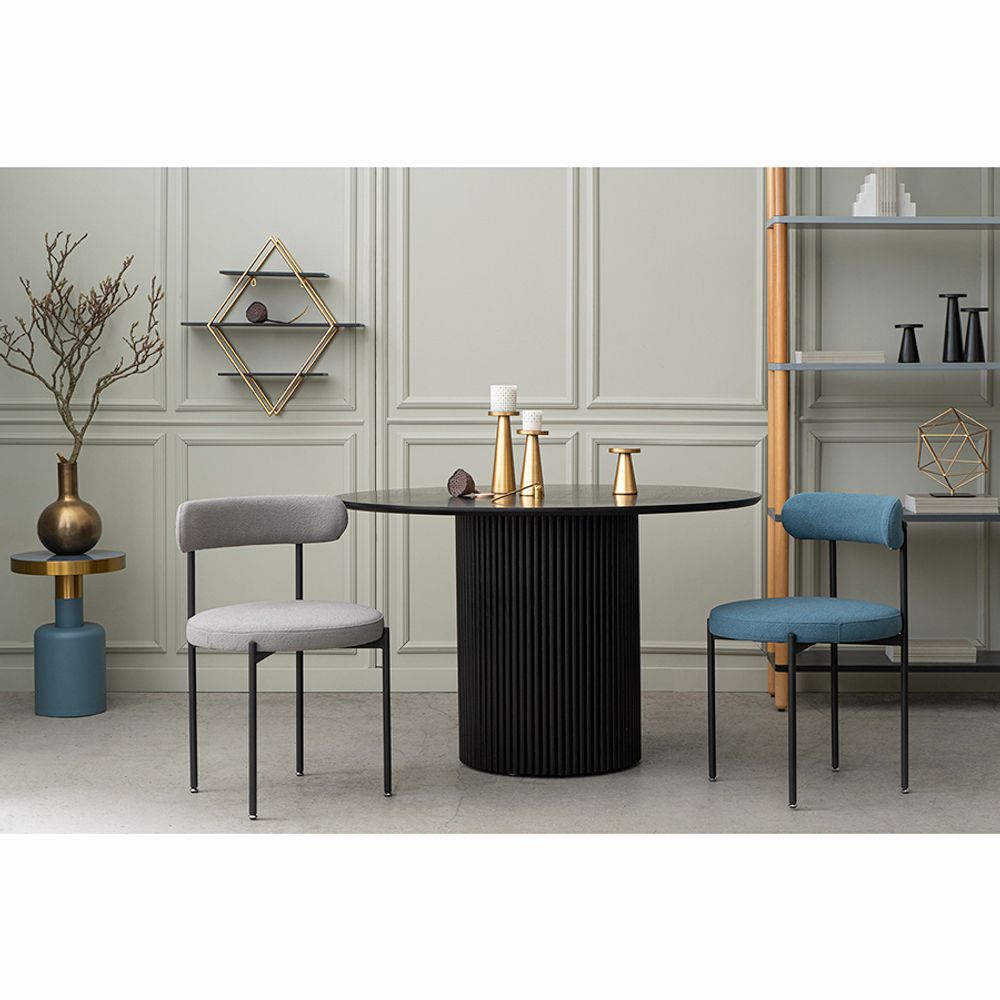 Стул Loter, букле, темно-серый