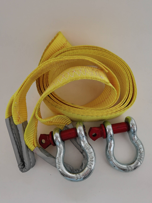 Трос буксировочный с шаклами 5 тонн 4 метра ( 21201)