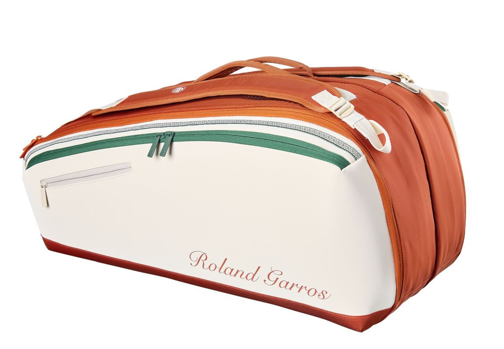 Теннисная сумка Wilson Roland Garros Super Tour 9PK 2026 - cream/clay/green