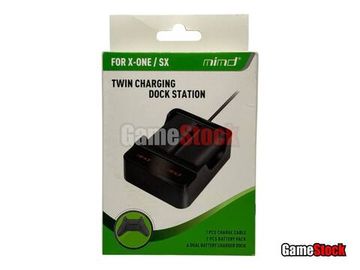 XBox Series X/S Зарядная станция для аккумуляторов джойстика+Аккумулятор (2шт)  (MIMD SND-460) Black