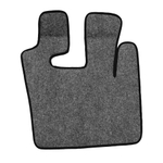 Ковры Daf XF-105 с 2006 года (механика) (экокожа, черный, черный кант, зеленая вышивка)